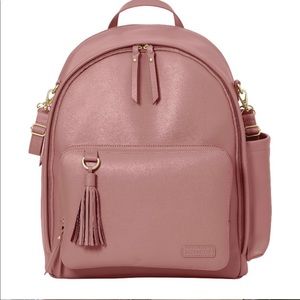 Skip hop faux leather diaper bag